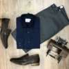 viaandrea camisa fideli manga longa extrafine cotton