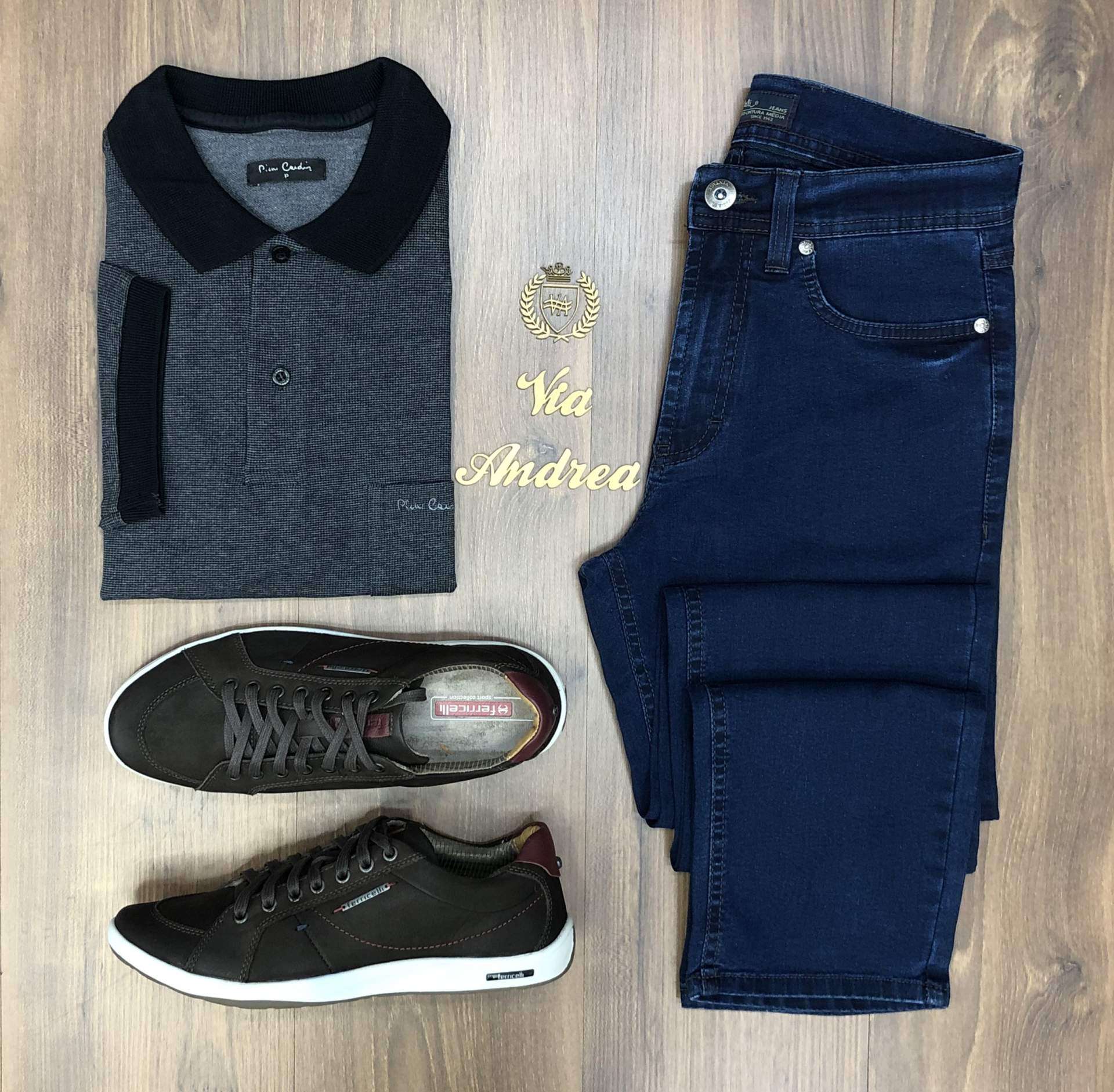 calça jeans fideli tradicional masculina