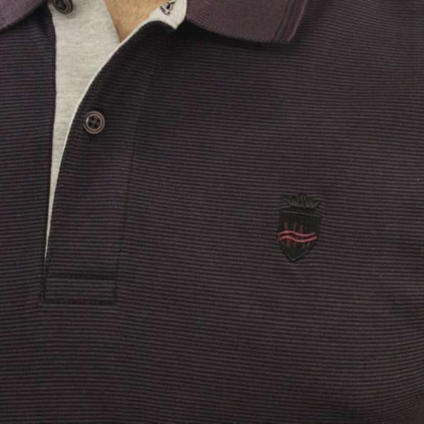 viaandrea camisa polo via andrea listra fina c gola listrada 10