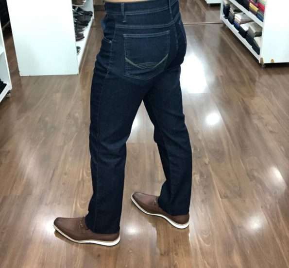 viaandrea calca jeans pierre cardin com elastano tradicional
